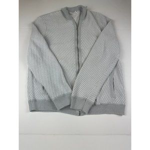 Calvin Klein Gray Zippered Jacket Large